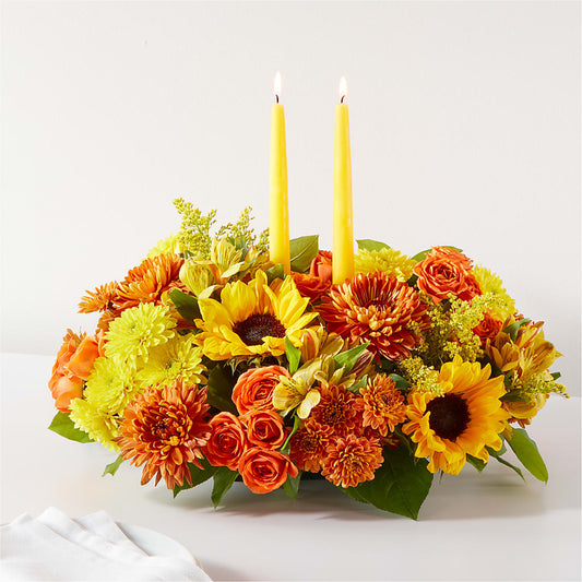 Autumn Harmony Centerpiece –  Ballard Blossom Inc, Seattle WA