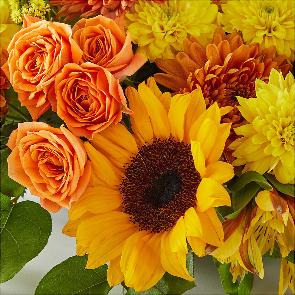 Autumn Harmony Centerpiece –  Ballard Blossom Inc, Seattle WA