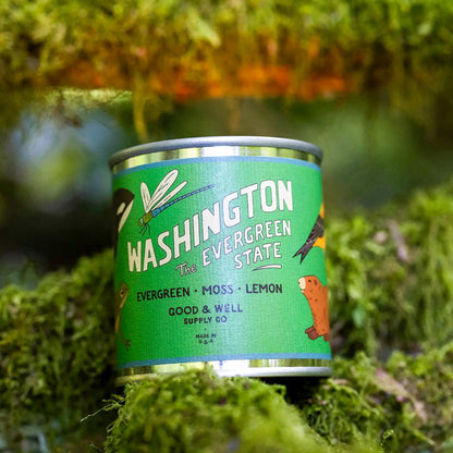 Washington State Soy Candle –  Ballard Blossom Inc, Seattle WA