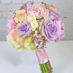 Spring Pastel Bridal Bouquet –  Ballard Blossom Inc, Seattle WA