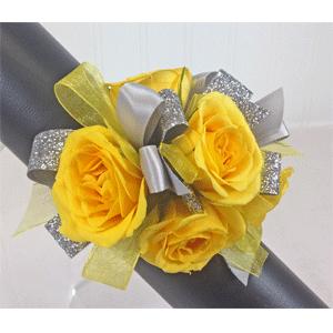 Yellow Gleam Wrist Corsage