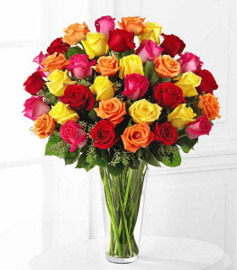 Bouquet de roses scintillantes exquis