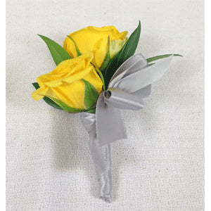 Boutonnière jaune brillant