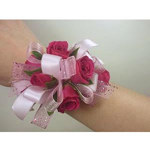 Sweet Pink Rose Wrist Corsage